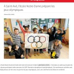 L'école Notre-Dame prépare les Jeux Olympiques