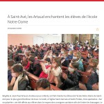 Les Artaud enchantent les élèves de l'école Notre-Dame