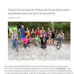 Les parents d'élèves se préparent pour les 10 km Auray-Vannes